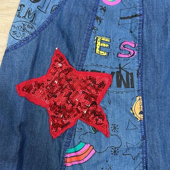 Desigual girls dress, blue, size 7/8 - Picture 2 of 8